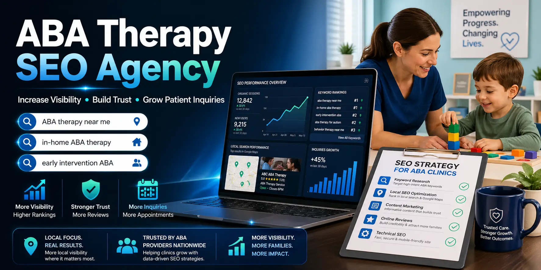 ABA therapy SEO agencies ranked — 2026 editorial vetting of top SEO companies for ABA therapy clinics